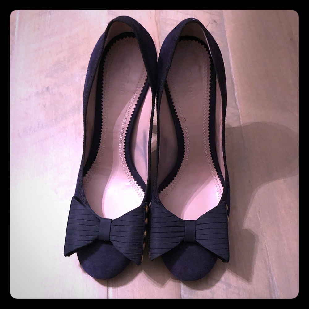 CHLOE navy heels